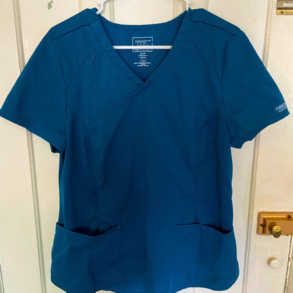Cherokee Flex Scrubs Caribbean Blue Women’s L